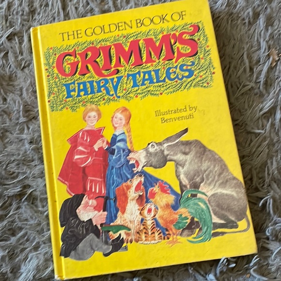 Vintage Hard Cover Story Anthology 1977 Golden Book of Grimm’s Fairy Tales - Picture 1 of 15